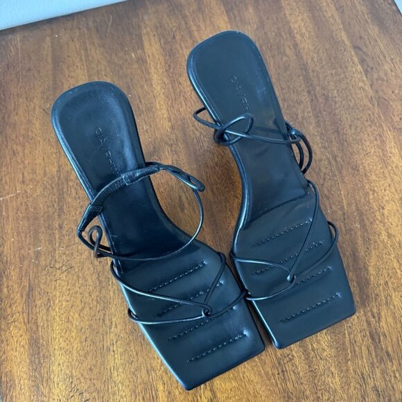 Gia Borghini Strappy Leather Wedge Sandal - Picture 8 of 11